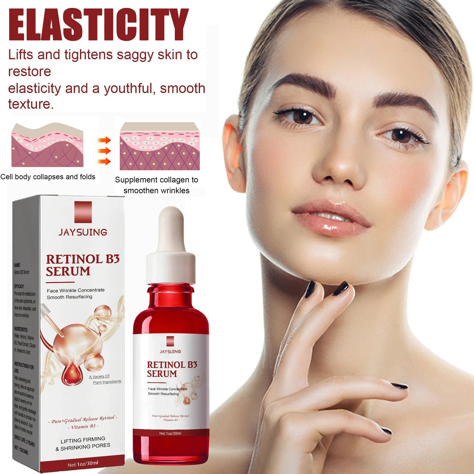 Growth Factor Serum - Remover rugas essência anti-envelhecimento desvanece-se linha