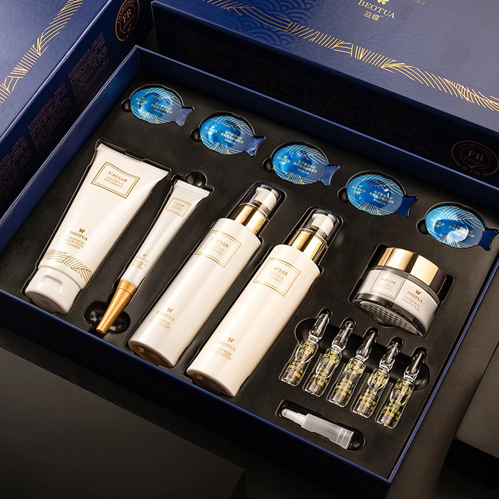 Luxury Skincare Kit - 15 pçs caviar conjunto de cuidados
