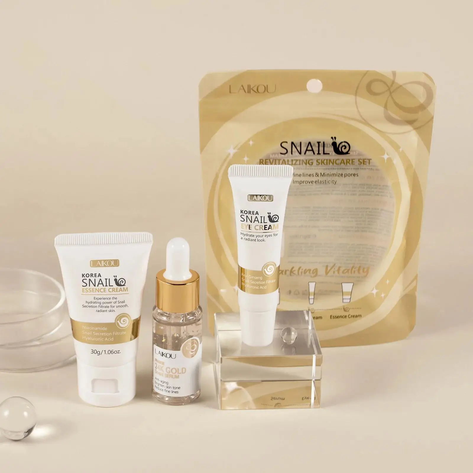 24k ouro caracol reparação sor - Luxury Skincare Set avaliação e preço