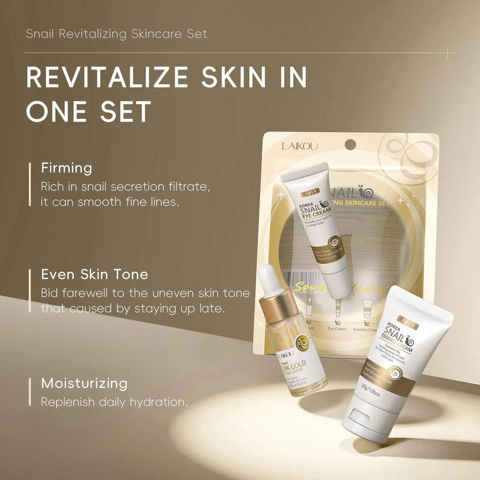 24k ouro caracol reparação sor - Luxury Skincare Set avaliação e preço