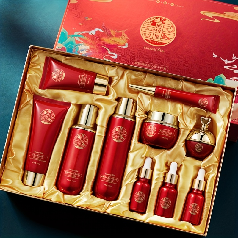 Conjunto de Dez Peças Qilin Ji - Luxury Skincare Kit avaliação e preço