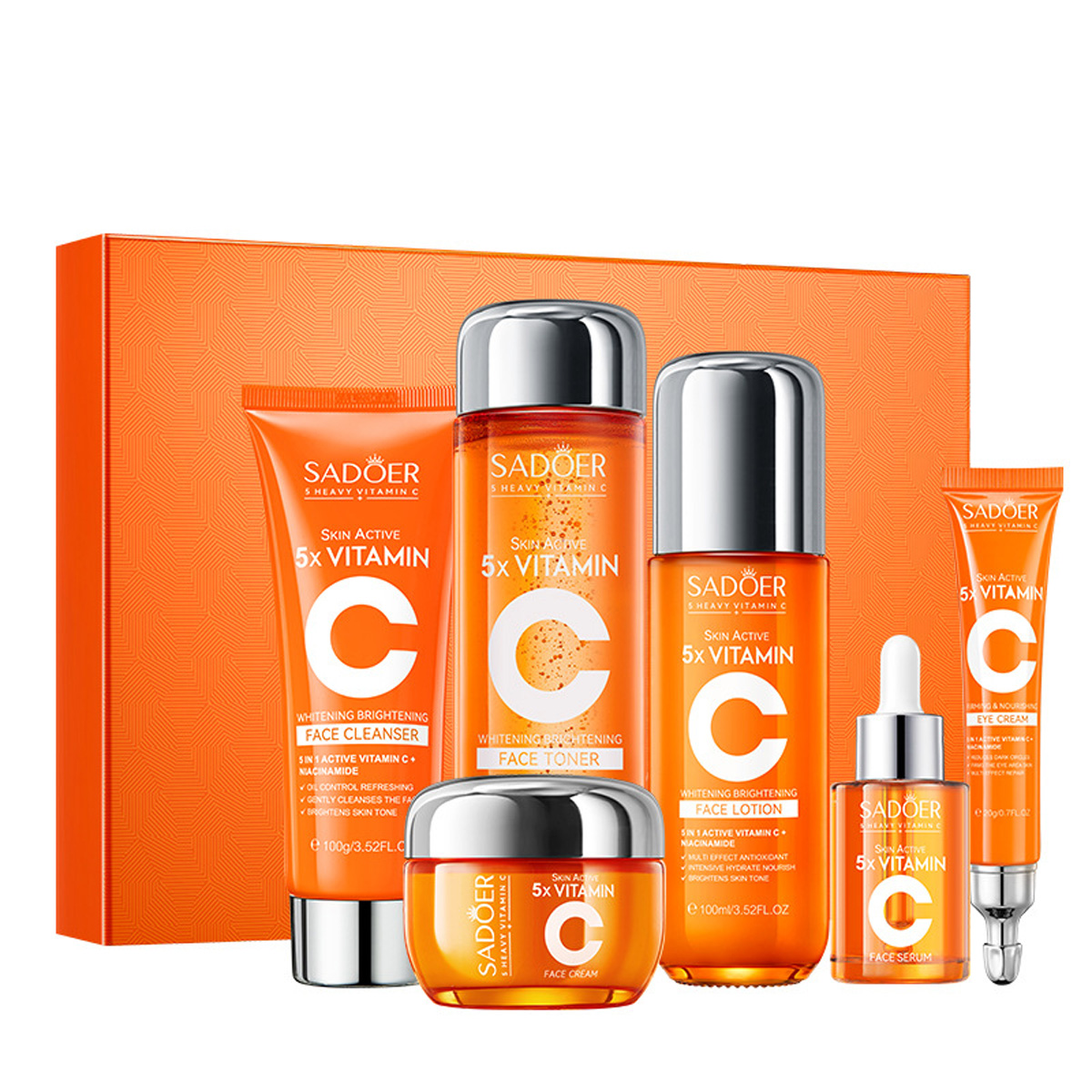 Conjunto de presente de 6 peça - Luxury Skincare Kit avaliação e preço